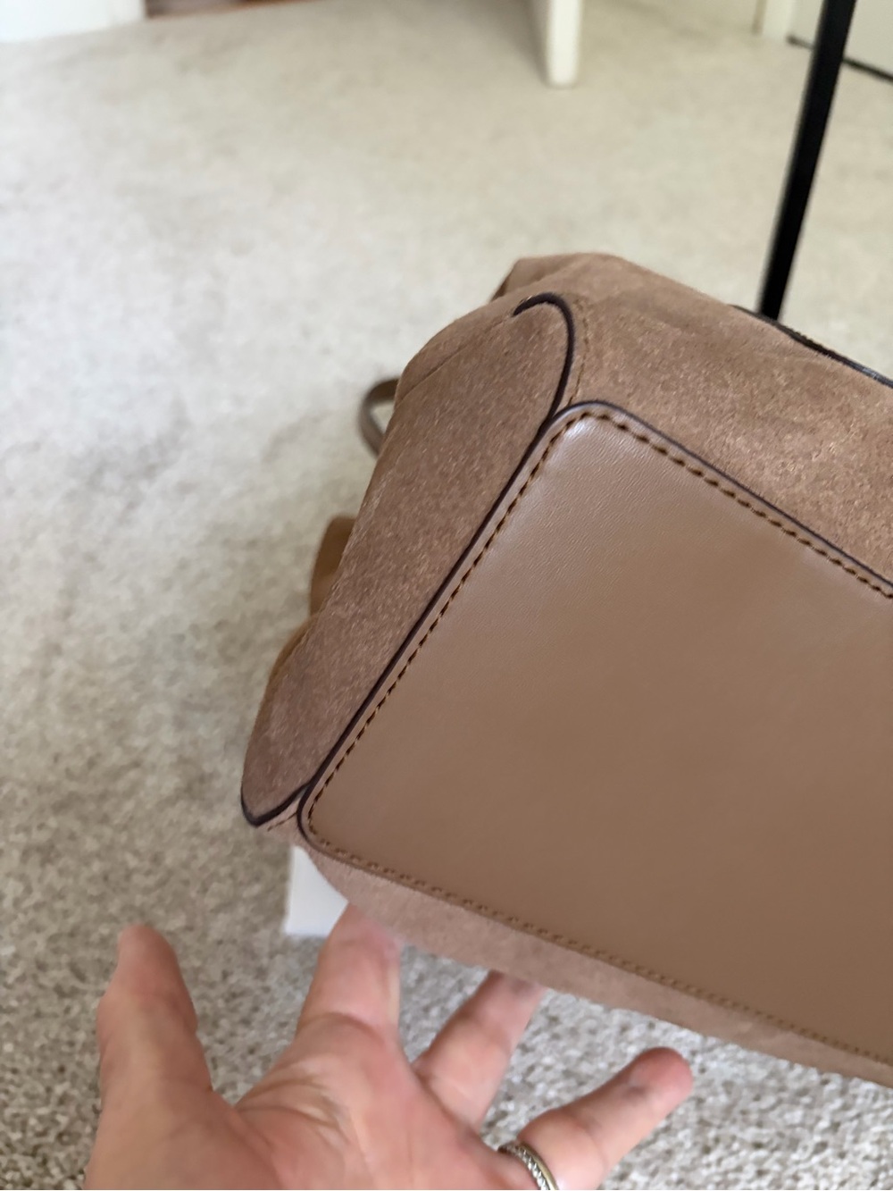 Michael Kors Large Christina Suede Shoulder Hobo Bag - Picture 5 of 12